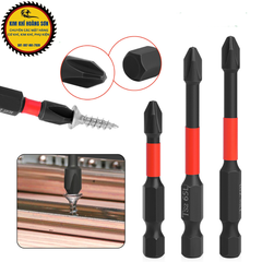 Mũi bắn vít SNZO, Đầu vít PH2 thiết kế chống trượt, từ tính cao, chuôi luc giác dài 65mm 90mm 150mm