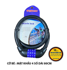 Khóa dây xe đạp mật khẩu 4 - 5 số Tonyouy khóa chống trộm xe đạp, xe máy, khóa cửa loại tốt (có thể đổi mã số)