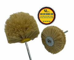 Chổi tre đánh bóng sản phẩm gỗ, đá, làm mịn bề mặt, sợi tre cao cấp siêu bền, có cán lắp máy khoan cầm tay