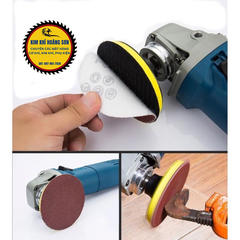 Combo 10 tấm giấy nhám tròn tự dính đường kính 100mm, độ nhám P40-P320, Giấy ráp tròn đánh bóng gỗ, sắt, kim loại