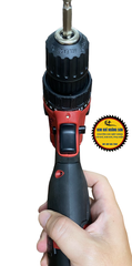 Máy khoan pin 12V SUMIKURA SU121, Máy Khoan Vặn Vít Dùng Pin 2 Chức Năng, Không Chổi Than, Kèm Pin Sạc Và Mũi Cr-V 65mm