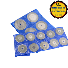 Bộ 10 Lưỡi Cắt Mini Đa Năng Đường Kính 30-60mm Kèm 2 Trục Gắn Máy - Chuyên Cắt Ngọc,Đá,Thủy Tinh,Gỗ,Nhựa,...