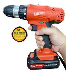 Máy khoan pin 18V SENCAN D511806, Máy Khoan Vặn Vít Dùng Pin 2 Chức Năng, Không Chổi Than, Kèm Pin Và Sạc