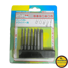 Bộ Mũi Lục Giác, Lục Bông (Bi), Hoa Thị, Vít Bake từ tính dài 65mm/100mm - Chuôi lục giác 6.35mm