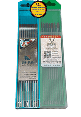 Bộ 10 Kim hàn Tig lạnh đầu hàn đỏ Tungsten kích thước 1.6x150mm - 2.4x150mm chuyên hàn inox sắt thép