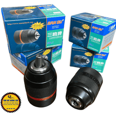 Đầu kẹp mũi khoan AutoLock bằng kim loại 10mm - 13mm San Ou - Đầu khoan thay thế hàng cao cấp