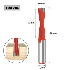 Mũi khoan gỗ TCT, Khoan dàn Tideway liên kết bản lề chốt gỗ ốc cam CNC Đen-R, Đỏ-L hợp kim cao cấp