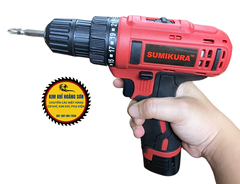Máy khoan pin 12V SUMIKURA SU121, Máy Khoan Vặn Vít Dùng Pin 2 Chức Năng, Không Chổi Than, Kèm Pin Sạc Và Mũi Cr-V 65mm
