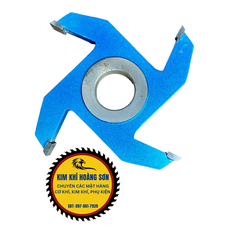 Mũi dao phay gỗ Tupie thẳng 120mm cuốc vuông 4 - 6 cánh lỗ trục 25mm hợp kim cao cấp chuyên dụng
