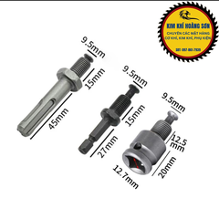 Đầu Chuyển Đổi Sang Khoan Ren 10mm và 13mm Dùng cho Máy Bulong - Chuyển Vít Sang Khoan - Bê Tông Sang Khoan Hỗ trợ Đắc Lực