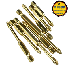 Mũi bắn vít S2 thiết kế chống trượt, từ tính cao, đầu 4 chấu PH2 chuôi lục giác, dài 65mm 90mm 150mm
