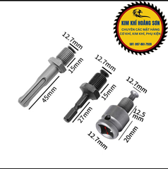 Đầu Chuyển Đổi Sang Khoan Ren 10mm và 13mm Dùng cho Máy Bulong - Chuyển Vít Sang Khoan - Bê Tông Sang Khoan Hỗ trợ Đắc Lực