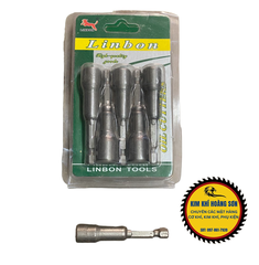 Đầu chụp bulong, Đầu bắn vít tôn 8mm dài, ngắn chuôi lục giác 6.35mm có nam châm cố định, thông dụng