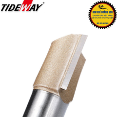 Mũi soi gỗ thẳng CNC lấy nền, Mũi phay gỗ TIDEWAY cốt to 12.7mm sử dụng cho máy phay, máy cắt CNC
