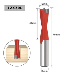 Mũi khoan gỗ TCT, Khoan dàn Tideway liên kết bản lề chốt gỗ ốc cam CNC Đen-R, Đỏ-L hợp kim cao cấp