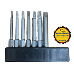 Bộ Mũi Lục Giác, Lục Bông (Bi), Hoa Thị, Vít Bake từ tính dài 65mm/100mm - Chuôi lục giác 6.35mm