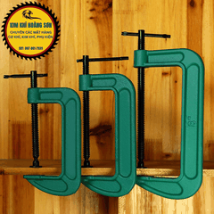 Vam kẹp gỗ Feibao dày dặn size từ 3" - 8" dùng kẹp nhôm kính, đồ mộc gỗ, Cảo chữ C hàng xanh xịn