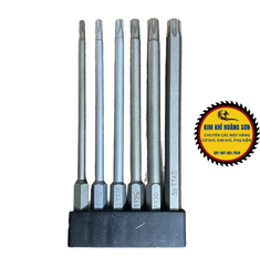 Bộ Mũi Lục Giác, Lục Bông (Bi), Hoa Thị, Vít Bake từ tính dài 65mm/100mm - Chuôi lục giác 6.35mm