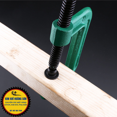 Vam kẹp gỗ Feibao dày dặn size từ 3" - 8" dùng kẹp nhôm kính, đồ mộc gỗ, Cảo chữ C hàng xanh xịn