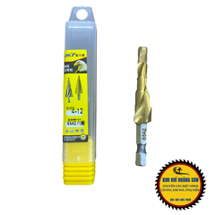 Mũi khoan tháp bước phủ thép HSS cao cấp 4-32mm khoan đa năng chuôi lục giác khoét lỗ sắt gỗ nhựa