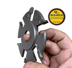 Mũi dao phay gỗ Tupie vạc tròn đều - vạc chéo 6/8/20 cánh lỗ trục 16mm, hợp kim cao cấp chuyên dụng