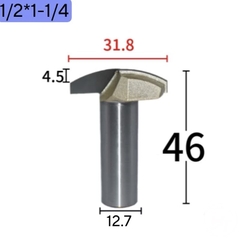Mũi soi huỳnh ván Cầu lõm dao phay huỳnh cửa pano cnc gỗ Tideway cao cấp cốt trục 12.7mm