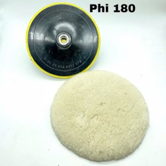 Phớt nỉ lông cừu 3M đường kính 100 - 180mm dụng cụ chuyên dùng đánh bóng xe máy, ô tô xe hơi cao cấp
