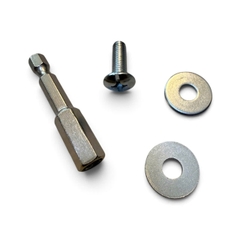 Đầu nối chuôi lục giác 6.35mm, trục chuyển đổi máy khoan pin thành máy cắt gỗ, nhựa dài 55mm