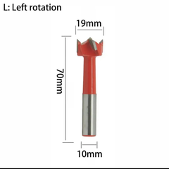 Mũi khoan gỗ TCT, Khoan dàn Tideway liên kết bản lề chốt gỗ ốc cam CNC Đen-R, Đỏ-L hợp kim cao cấp