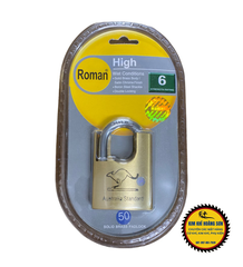 Ổ Khóa Treo Chống Cắt Cầu 5cm - Cầu 6cm, Khoá Nhà Chống Trộm Roman gồm 5 chìa vi tính chống dò bi cao cấp