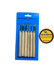 Bộ khắc gỗ, Bộ đục gỗ chạm khắc 6-10 chi tiết, Bộ điêu khắc gỗ đầu dao thép cao cấp chống rỉ, tay cầm gỗ chắc