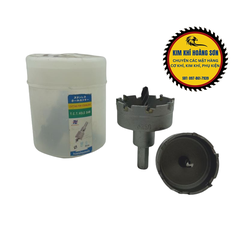 Mũi khoan khoét sắt lỗ tròn đầu hợp kim TCT vỏ trắng đường kính từ 36mm - 100mm chịu nhiệt tốt