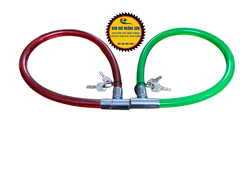 Khoá dây cáp ổ khóa dây chống cắt chống trộm xe đạp xe máy nhà cửa, khóa dài 65cm chắc chắn dễ sử dụng kèm 2 chìa