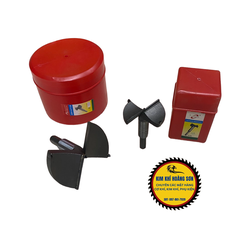 Mũi khoan khoét gỗ lỗ tròn vỏ đỏ Φ36 - Φ100mm chịu nhiệt tốt, hợp kim thép cao cấp chịu mài mòn tốt