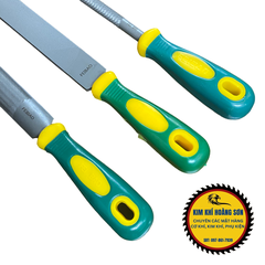 Dũa mài kim loại FEIBAO thép nguyên khối T12 size 8'' 10'' 12" tay cầm bọc nhựa TPR chống trơn trượt