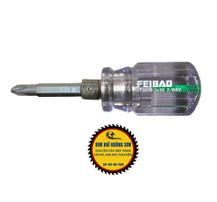 Tô Vít Ngắn Đảo Chiều 2 - 4 Cạnh Đa Năng Feibao Màu Xanh Kích Thước 6.3 x 38 mm Cho Vị trí Chật Hẹp Nhỏ Gọn