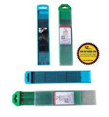 Bộ 10 Kim hàn Tig lạnh đầu hàn đỏ Tungsten kích thước 1.6x150mm - 2.4x150mm chuyên hàn inox sắt thép