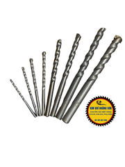 Mũi khoan bê tông 2 cạnh kích thước 3 - 14mm, Mũi khoan tường 2 chấu Mỹ Nicholson chuôi trụ phủ Titanium chịu lực tốt