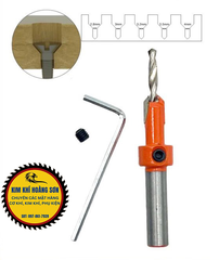 Mũi khoan mồi âm vít gỗ 2 tầng 3-4mm chất liệu thép cứng cao cấp, Mũi khoét âm hợp kim loạt tốt