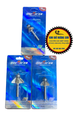 Mũi soi vát chữ V phay gỗ Alu CNC 45 độ có bi Tideway cao cấp cốt bé 6.3mm sử dụng cho máy phay, CNC