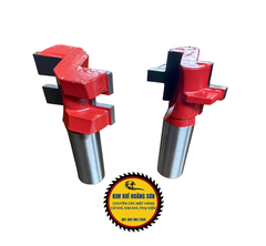 Bộ mũi phay gỗ ghép ván vuông dày 20-22mm cốt 12.7mm, mộng 3-5mm, sâu 5-6mm thích hợp cho máy cầm tay hoặc máy bàn router