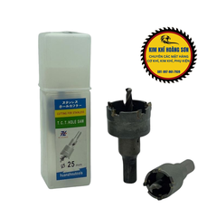 Mũi khoan khoét sắt lỗ tròn đầu hợp kim TCT vỏ trắng đường kính từ 15mm - 35mm chịu nhiệt tốt
