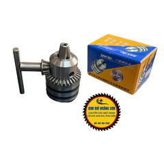 Đầu kẹp mũi khoan măng ranh côn 16mm Sanou lỗ trục B16 - B18 kẹp mũi khoan đường kính từ 3mm đến 16mm, có khoá mở đi kèm