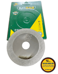 Đá cắt kính đỏ, xanh FEIBAO 100mm, Lưỡi mài kính 2 mặt phủ kim cương lỗ trục 20mm lớp cắt siêu mịn