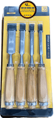 Bộ 4 mũi đục gỗ cầm tay MAXTOOL kích thước 10/12/15/24mm có độ bền, chịu lực cao tránh cong vênh, đảm bảo an toàn