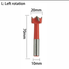 Mũi khoan gỗ TCT, Khoan dàn Tideway liên kết bản lề chốt gỗ ốc cam CNC Đen-R, Đỏ-L hợp kim cao cấp