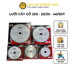 Lưỡi cưa gỗ hợp kim GOLDTOL 250x25/30mm - 40/60T, Lưỡi cắt gỗ cao cấp chịu mài mòn, cắt siêu mịn