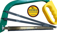 Cưa cầm tay đa năng cao cấp FEIBAO 3 lưỡi dài 300mm, tay cầm chắc chắn có thể cưa sắt, nhựa, gỗ