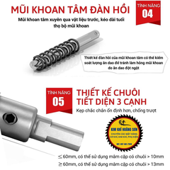 Mũi khoan khoét inox, sắt lỗ tròn cao cấp TC đường kính từ 16mm - 35mm, đầu hợp kim TCT loại xịn