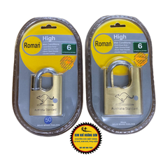 Ổ Khóa Treo Chống Cắt Cầu 5cm - Cầu 6cm, Khoá Nhà Chống Trộm Roman gồm 5 chìa vi tính chống dò bi cao cấp